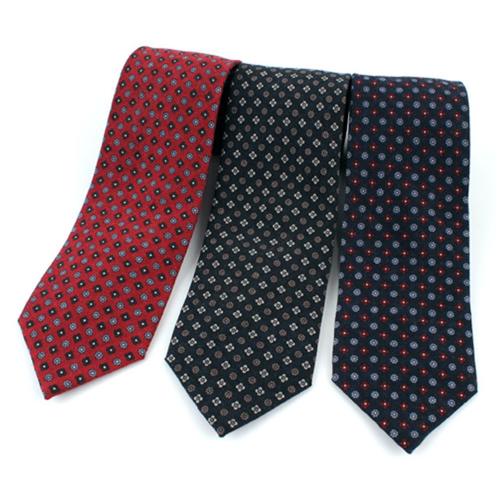 [MAESIO] MST1303 100% Wool Allover Necktie 8cm 3Color _ Men's Ties Formal Business, Ties for Men, Prom Wedding Party, All Made in Korea